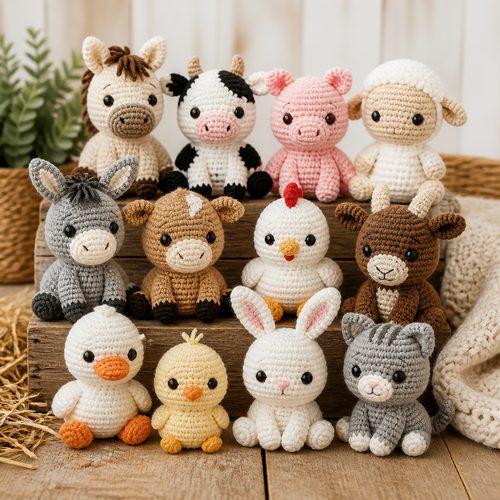Bébés animaux de la ferme 12 en 1