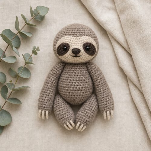 Patron au crochet bébé paresseux, vue 2