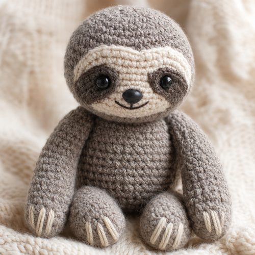 Patron au crochet bébé paresseux, vue 4