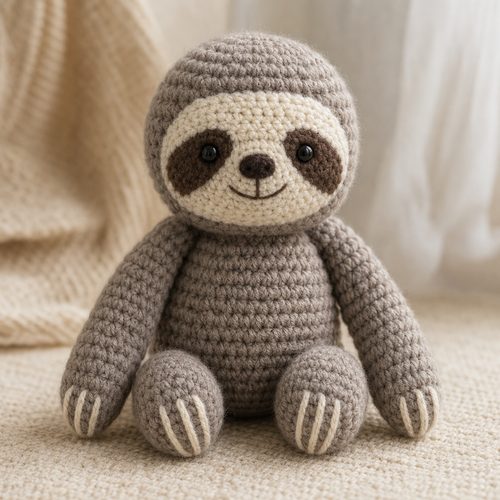 Patron au crochet bébé paresseux, vue 5