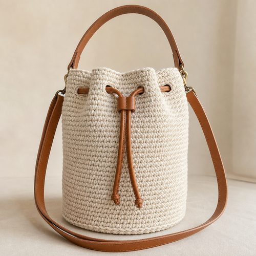 Patron au crochet sac seau bord de mer