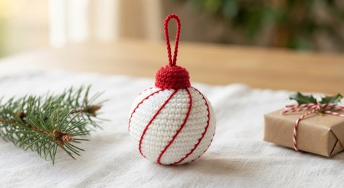 Candy Stripe Bauble view 2