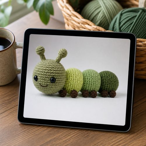 Patron au crochet petite chenille