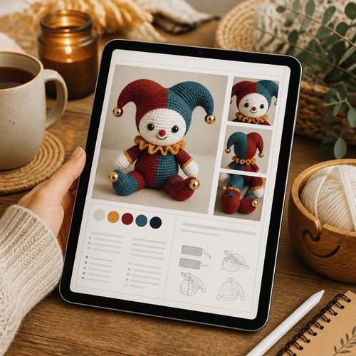 Jester Amigurumi Häkelanleitung Ansicht 5