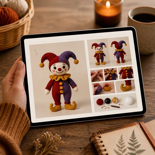 Jester Amigurumi Häkelanleitung Ansicht 6