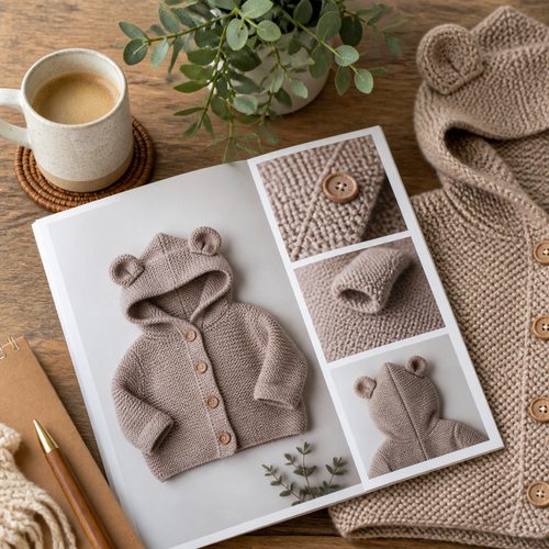 Baby Hooded Jacket With Ears view 6