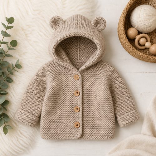 Baby Hooded Jacket With Ears