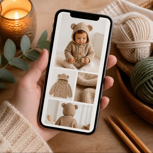 Baby Hooded Jacket With Ears view 4