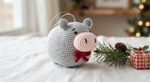 Amigurumi Hippo Crochet Pattern Free PDF: A4 + US Letter view 2