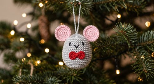 Amigurumi Christmas Mouse Free Pattern PDF: A4 + US Letter view 1