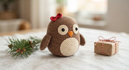 Little Christmas Owl view 2