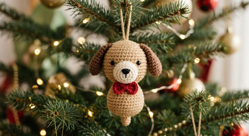 Christmas Dog Crochet Pattern: Free Puppy Amigurumi