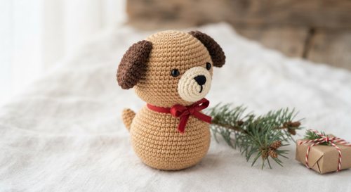 Little Christmas Puppy view 2