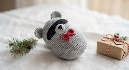 Raccoon Crochet Pattern Free PDF: Printable, A4 + US Letter view 2