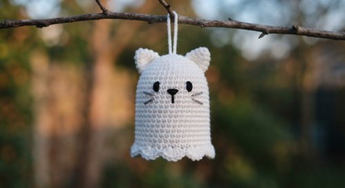 Free Crochet Ghost Cat Pattern: Printable PDF, A4 + US Letter view 2