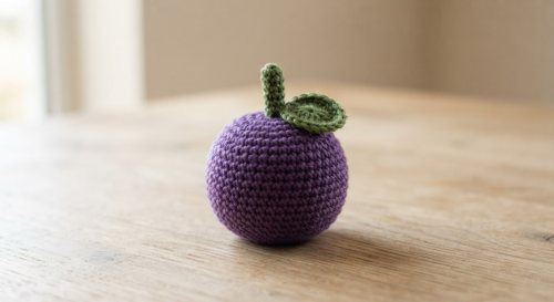 Crochet Plum Pattern PDF: Free Printable, A4 + US Letter view 1