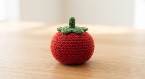 Crochet Tomato Free Pattern: Printable PDF, A4 + US Letter view 1