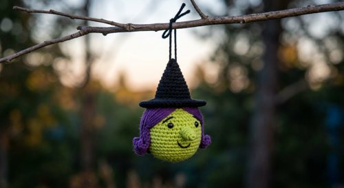 Little Witch Ornament view 2