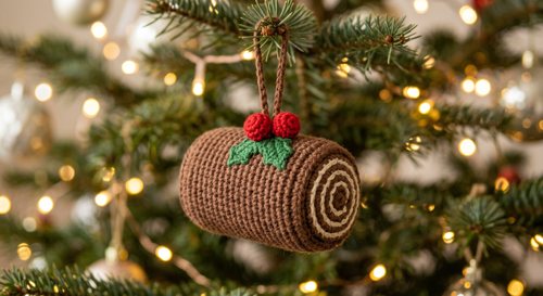 Mini tronco de Navidad