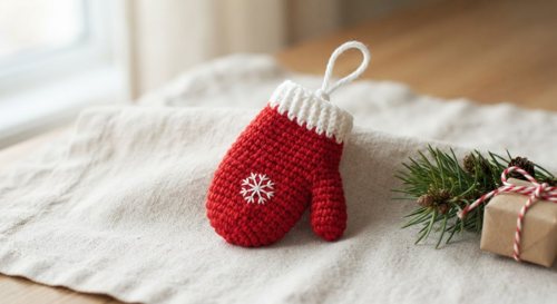 Mitten Ornament view 2