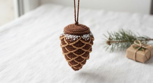 Pine Cone Ornament view 2