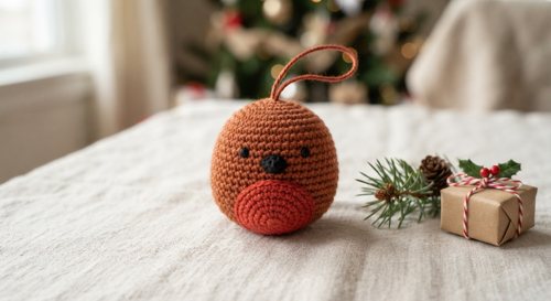 Robin Ornament view 2