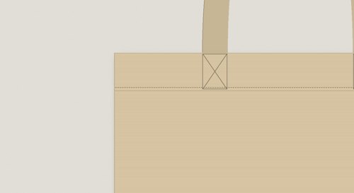 Tote Bag Sewing Pattern Free PDF: 14 x 15 in Canvas Tote view 2