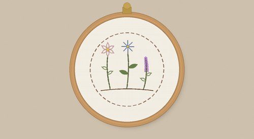 Beginner Embroidery Sampler Pattern: Free Printable PDF view 1