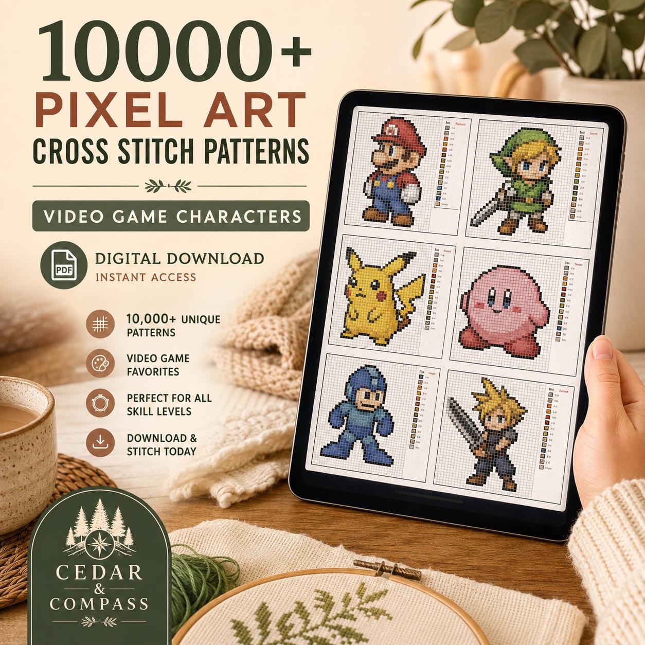 How to Cross Stitch Pixel Art Video Game Characters: A Complete Beginner-to-Intermediate Guide