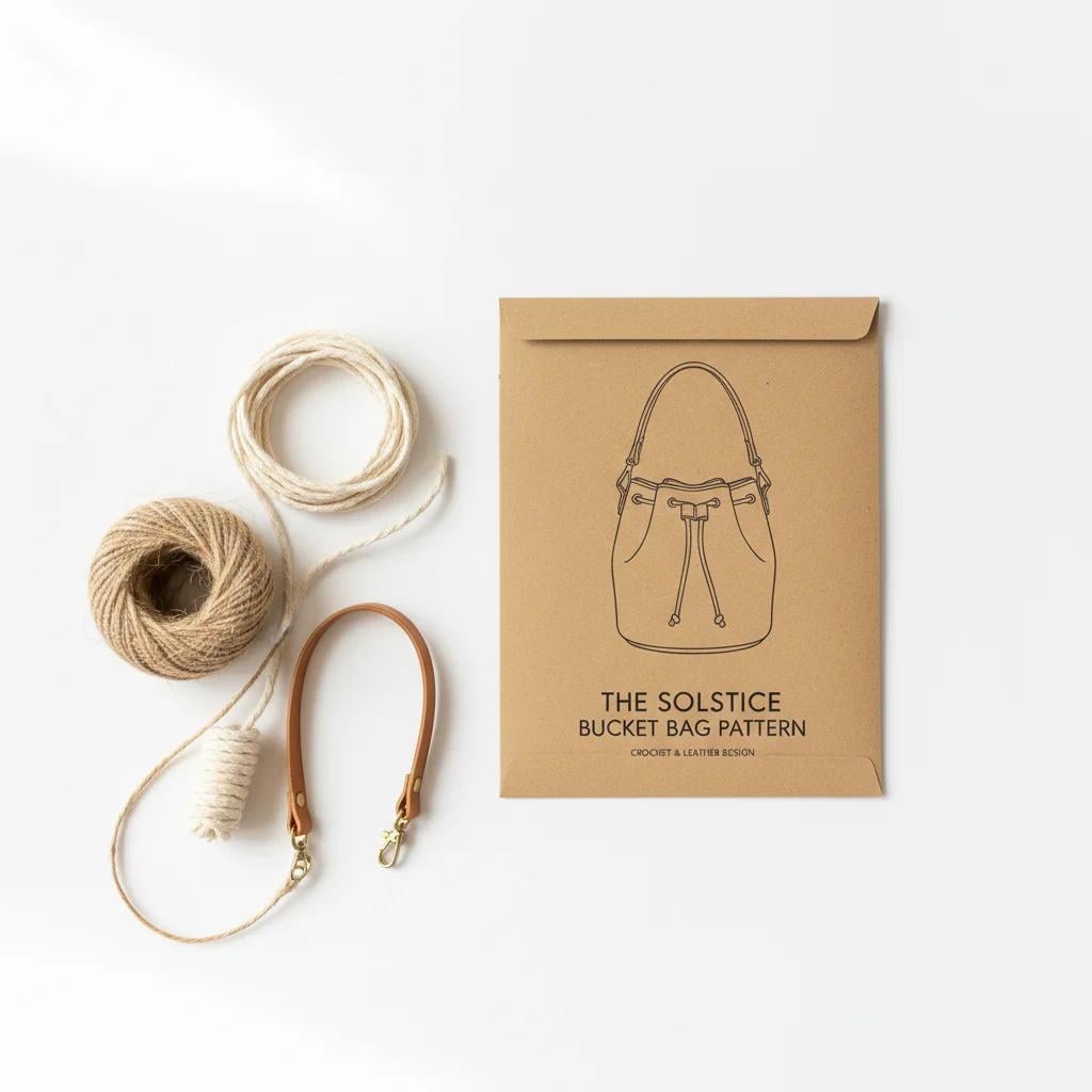 How to Crochet a Structured Bucket Bag with Leather Handles: Complete Guide