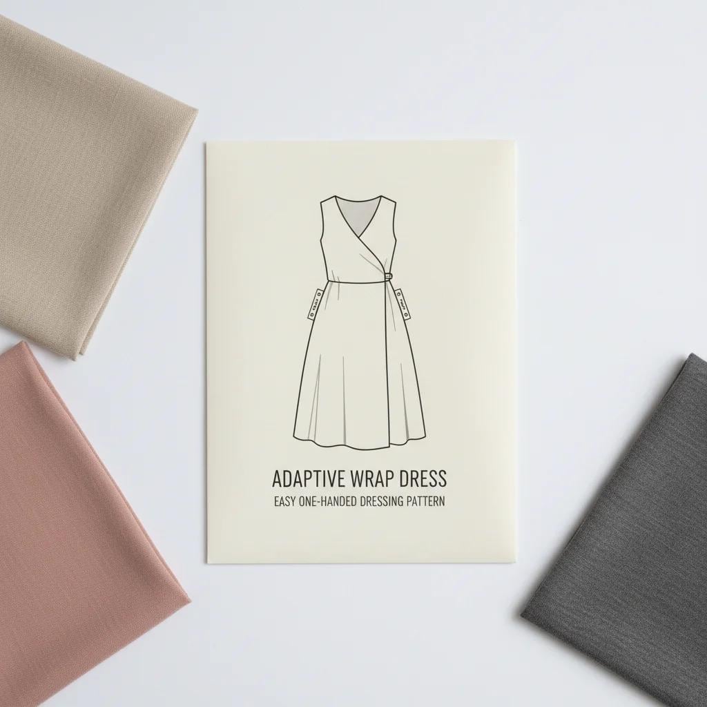 How to Sew an Adaptive Wrap Dress for Easier Dressing