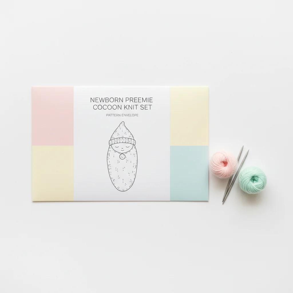 How to Knit a Newborn Preemie Cocoon Set