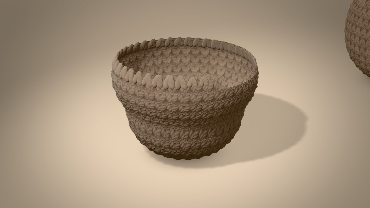 Baby Sloth Crochet Pattern in 3D: halfway