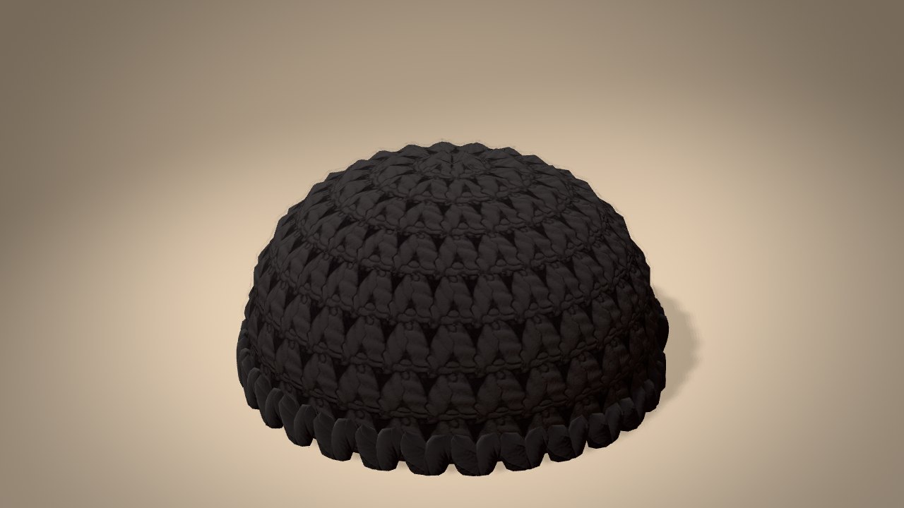 Black Cat Ornament in 3D: halfway
