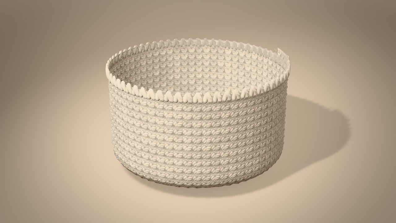 Solstice Bucket Bag Crochet Pattern in 3D: halfway