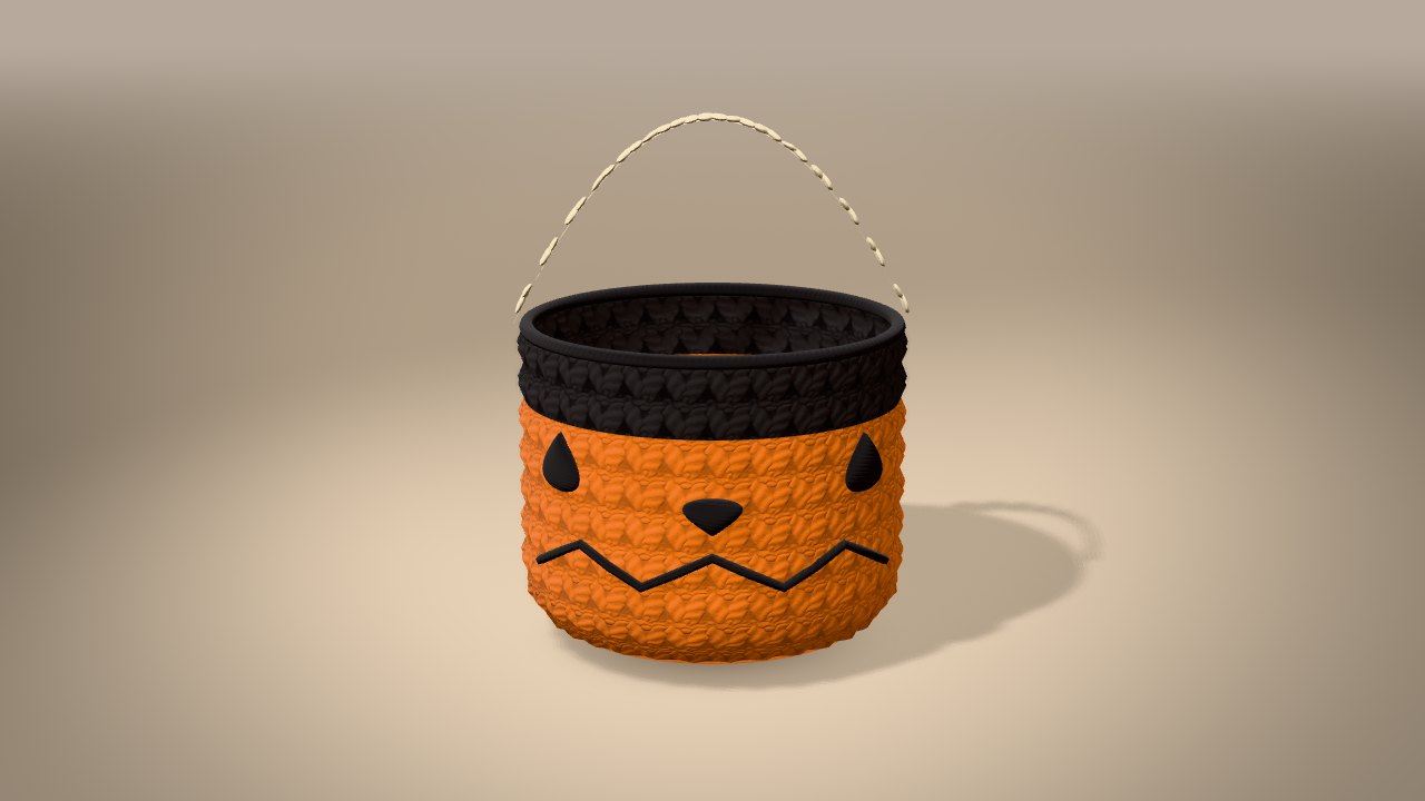 Candy Bucket in 3D: finished