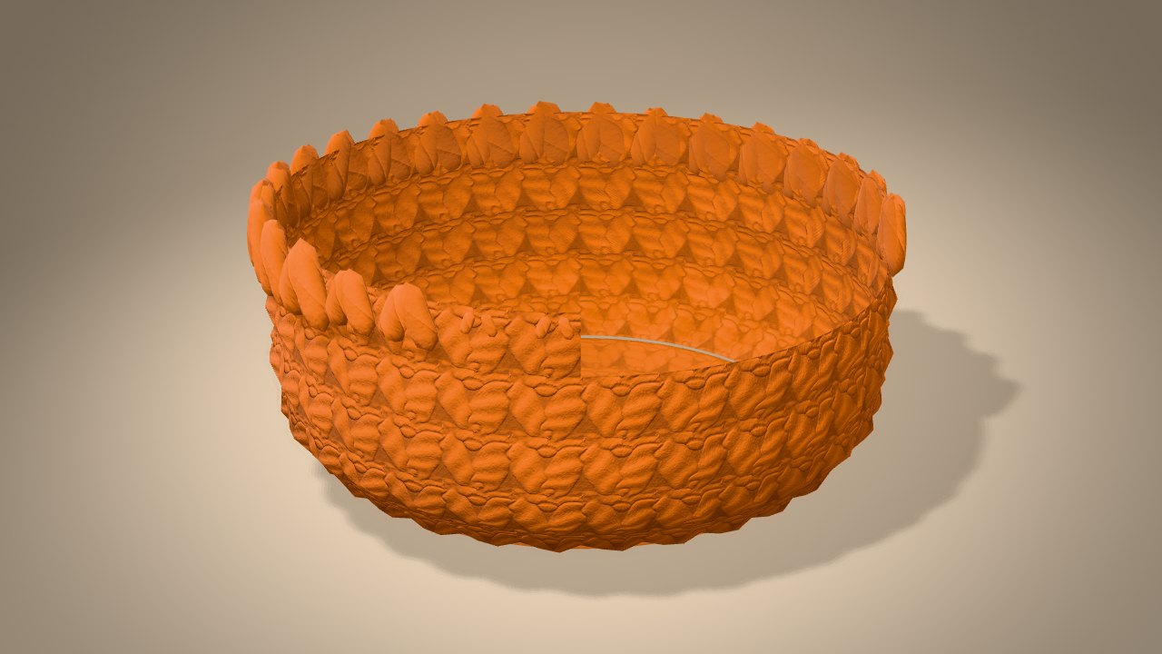 Candy Bucket in 3D: halfway