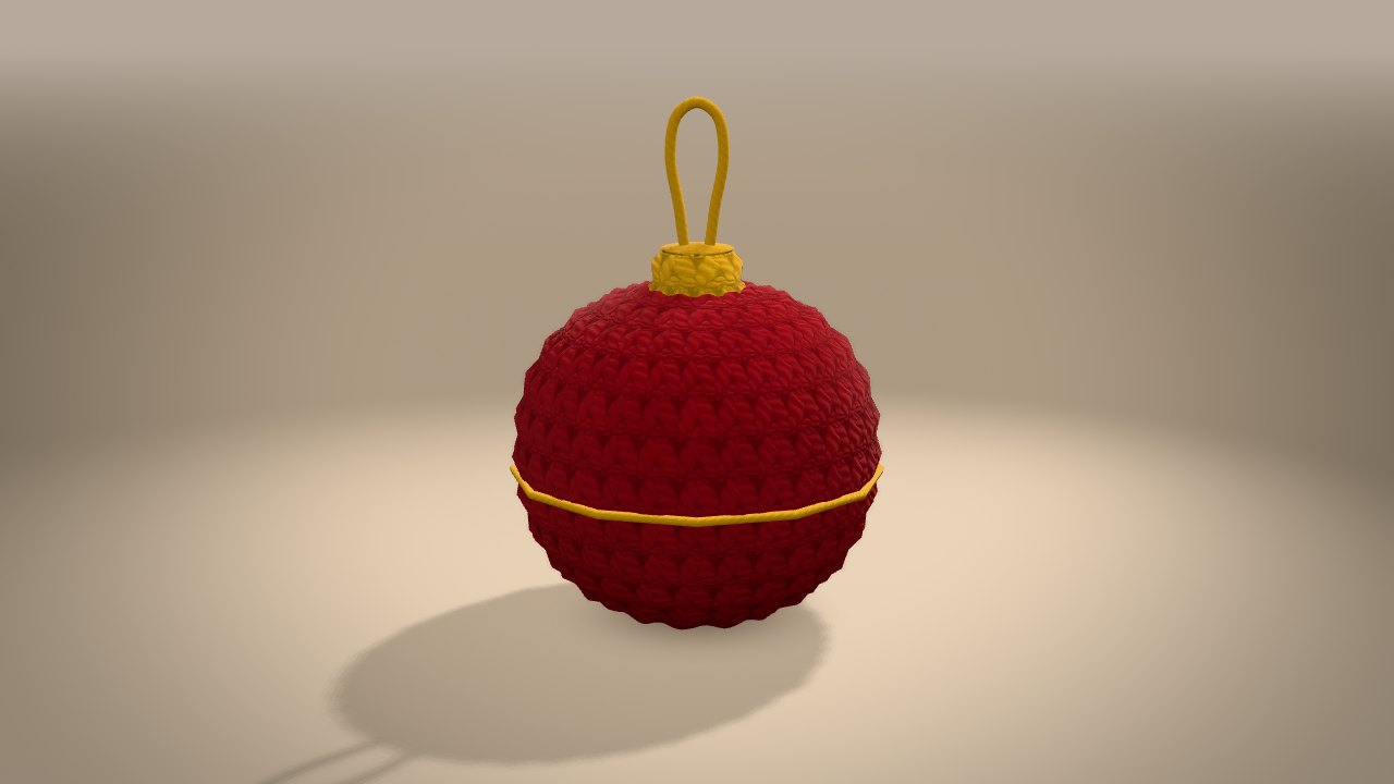 Christmas Bauble in 3D: from the back