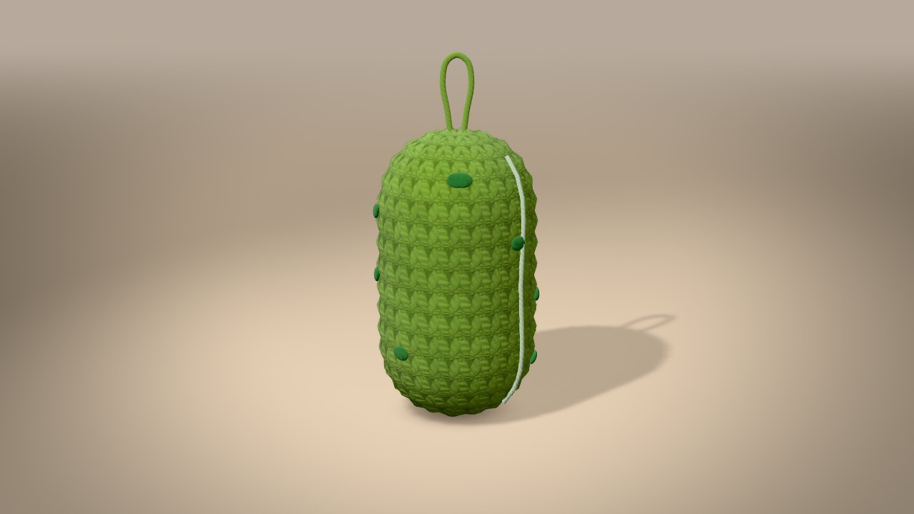 Christmas Pickle Ornament in 3D