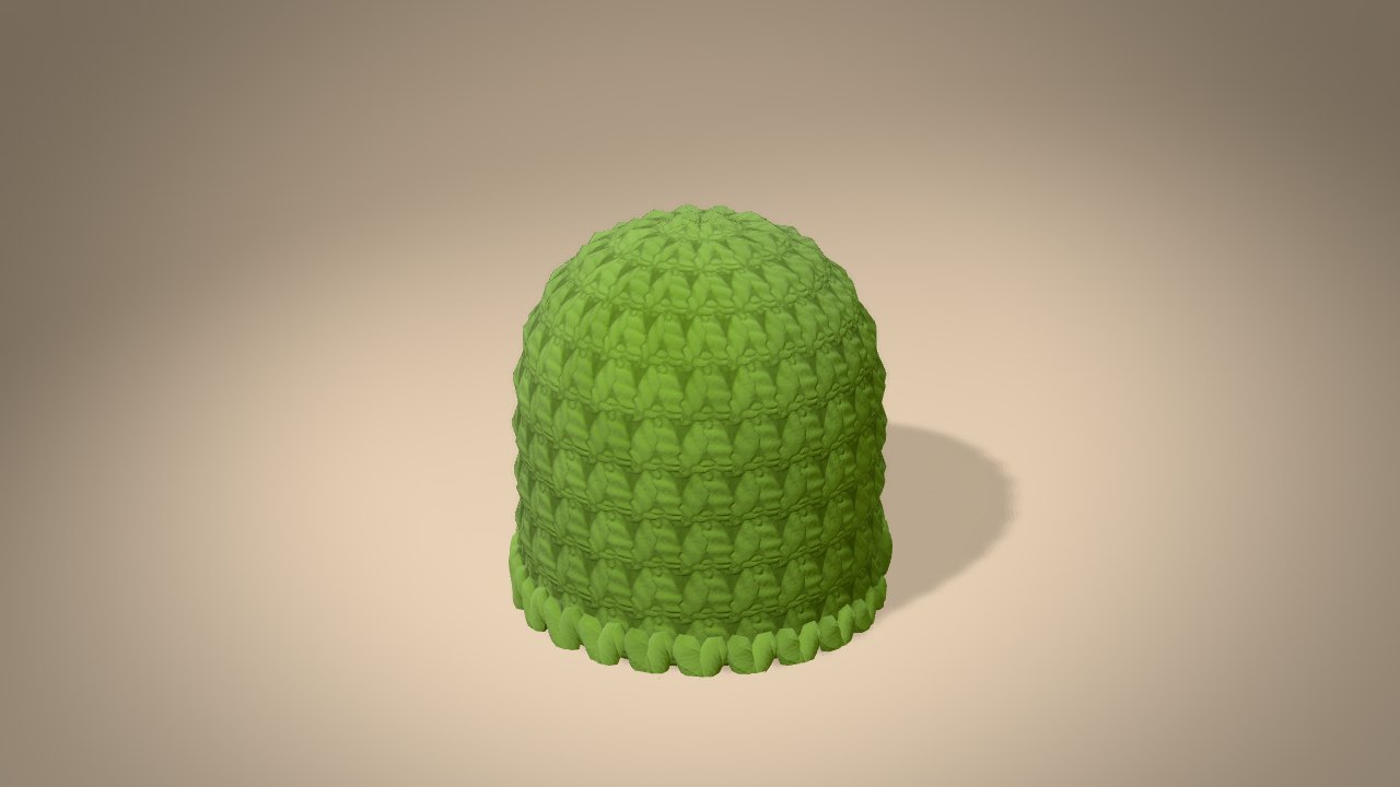 Christmas Pickle Ornament in 3D: halfway