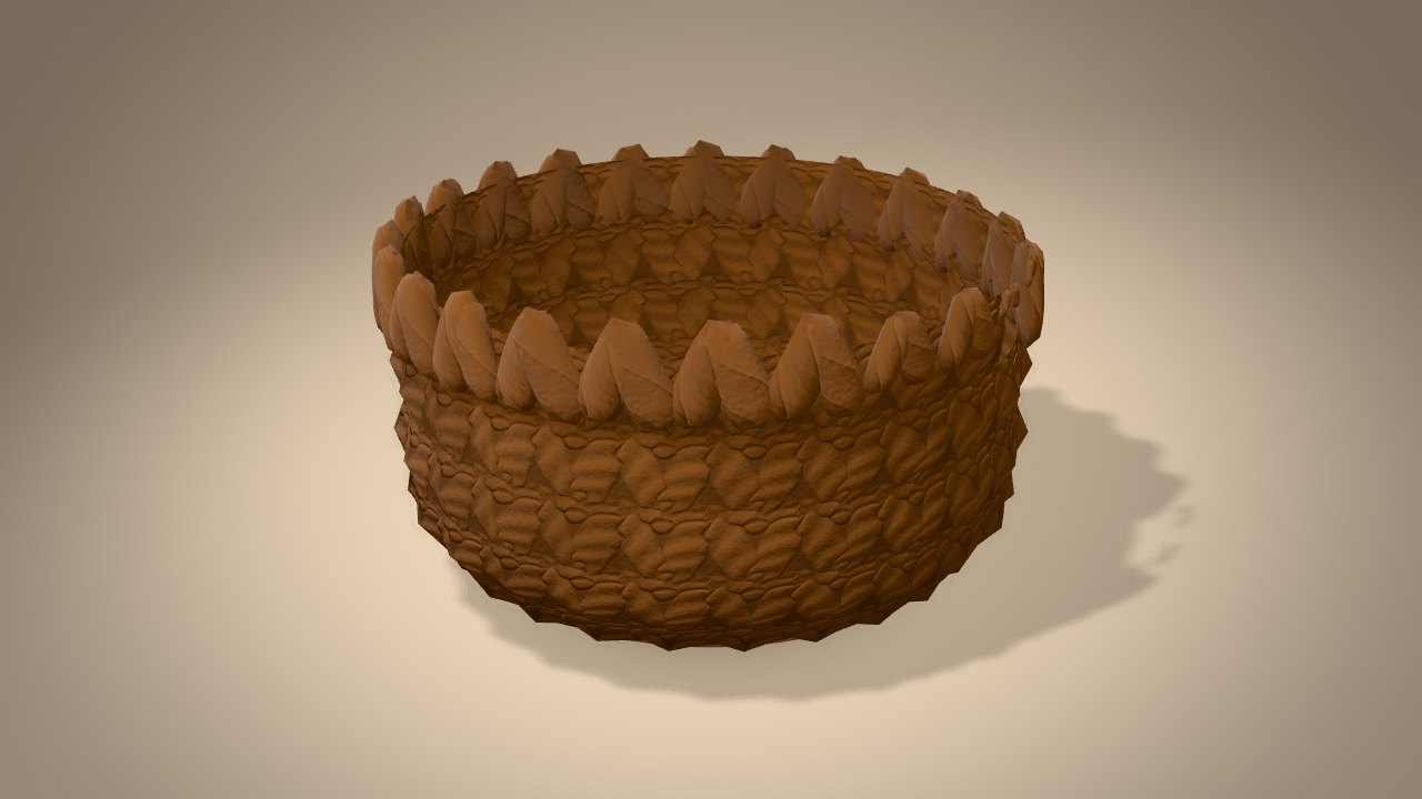 Cocoa Mug Ornament in 3D: halfway
