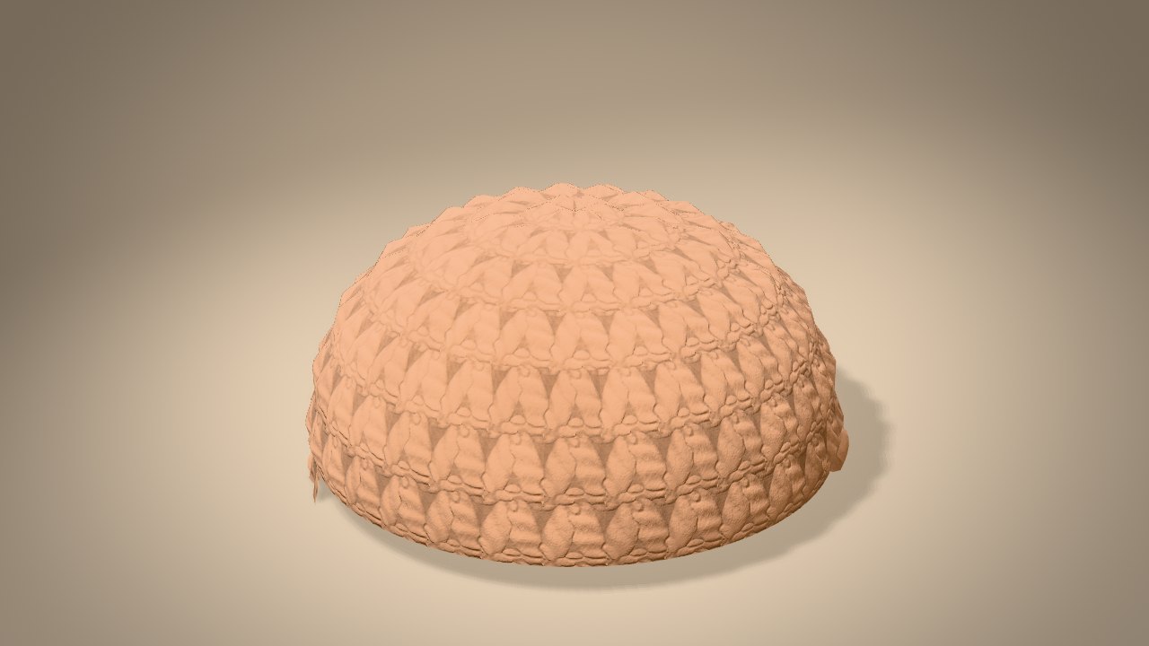 Elf Ornament in 3D: halfway