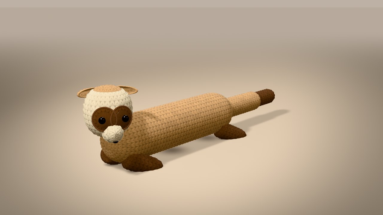 Black Footed Ferret in 3D: finished