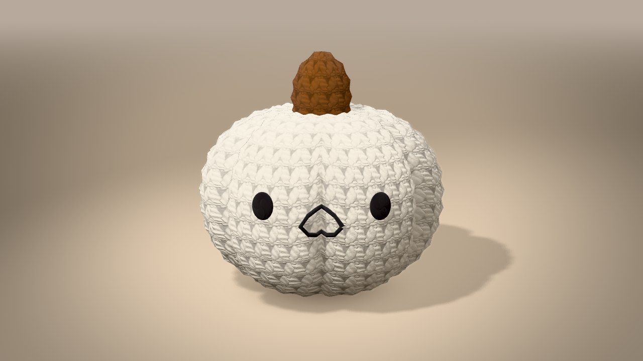 Little Ghost Pumpkin in 3D: finished