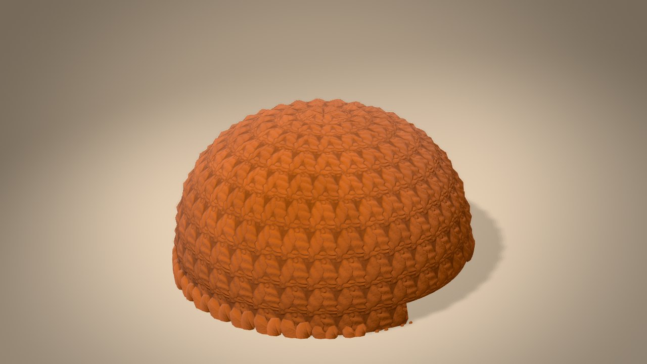 Gingerbread Man Ornament in 3D: halfway