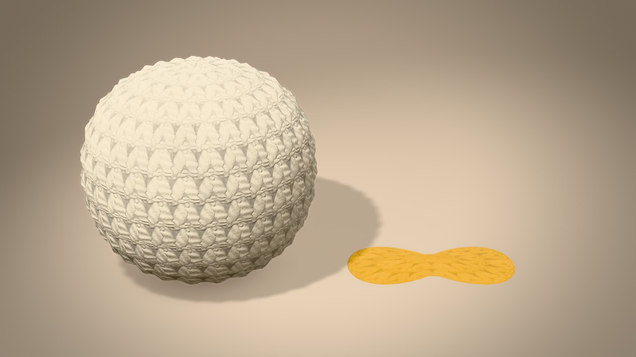Gold Bow Bauble in 3D: every piece