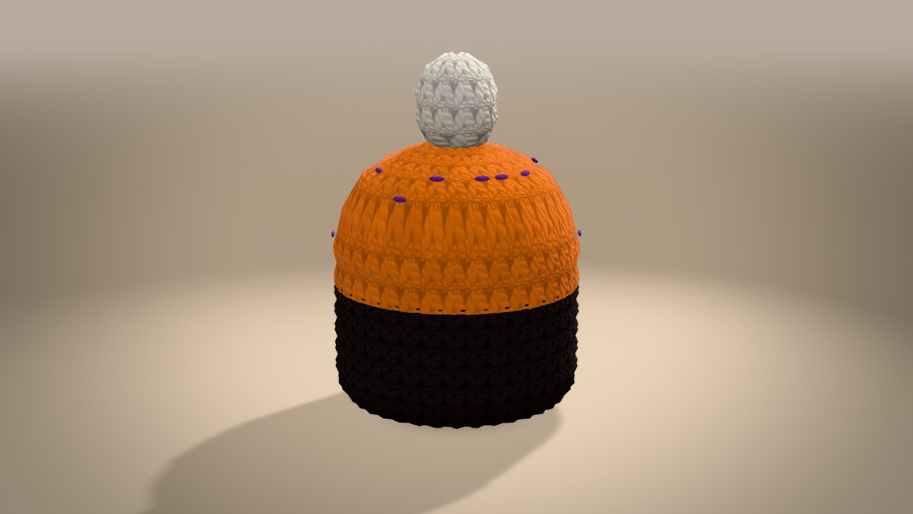 Halloween Cupcake in 3D: from the back