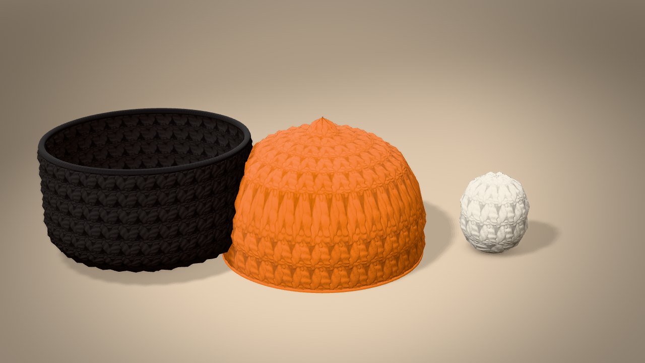 Halloween Cupcake in 3D: every piece