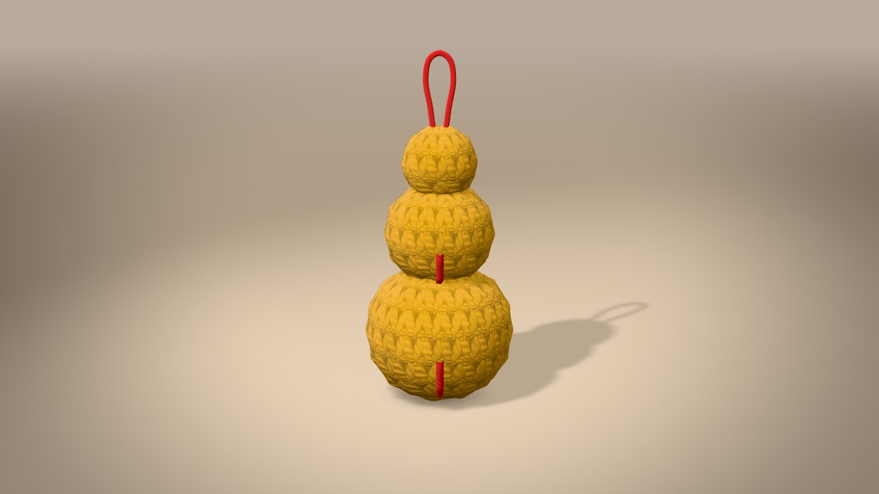 Jingle Bell Trio in 3D: finished