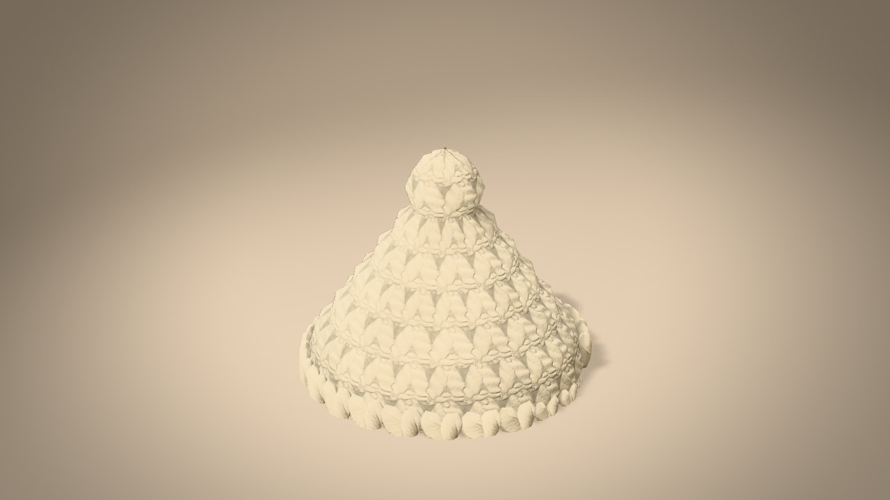 Little Angel Ornament in 3D: halfway